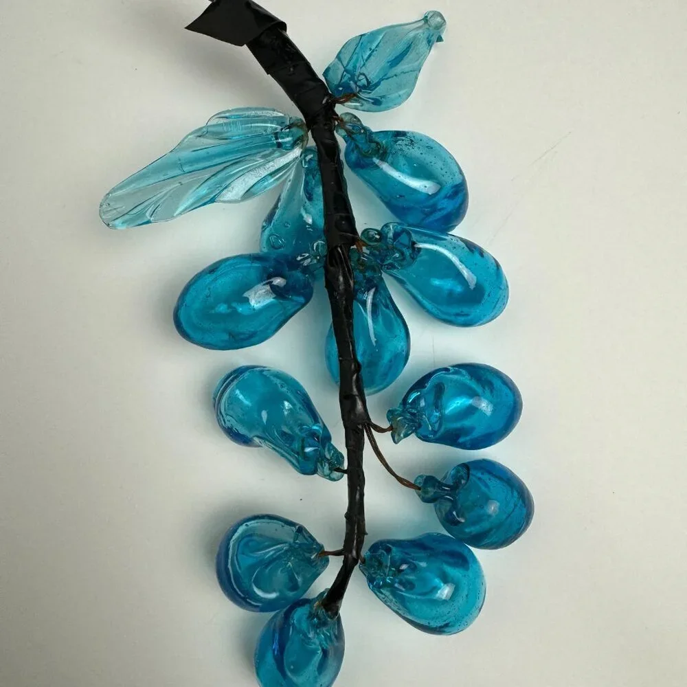 RARE Vintage ART Blue Glass 